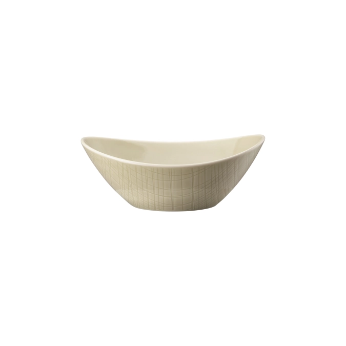 Mesh Colours Cream Schüssel oval 20x15cm H7.5cm
