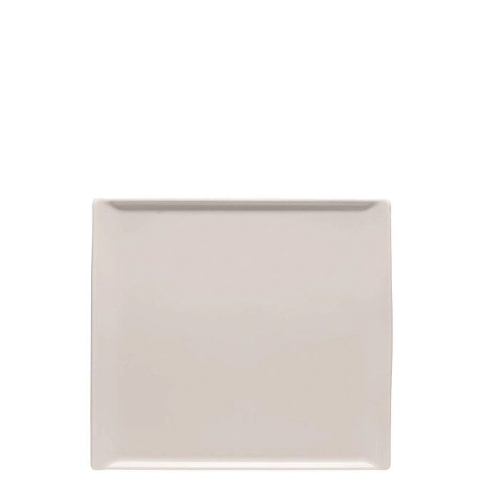 Mesh weiss Teller/Platte flach rechteckig 26x24cm