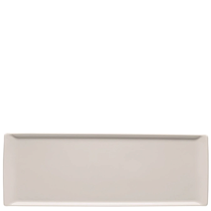 Mesh weiss Teller/Platte flach rechteckig 41x15cm