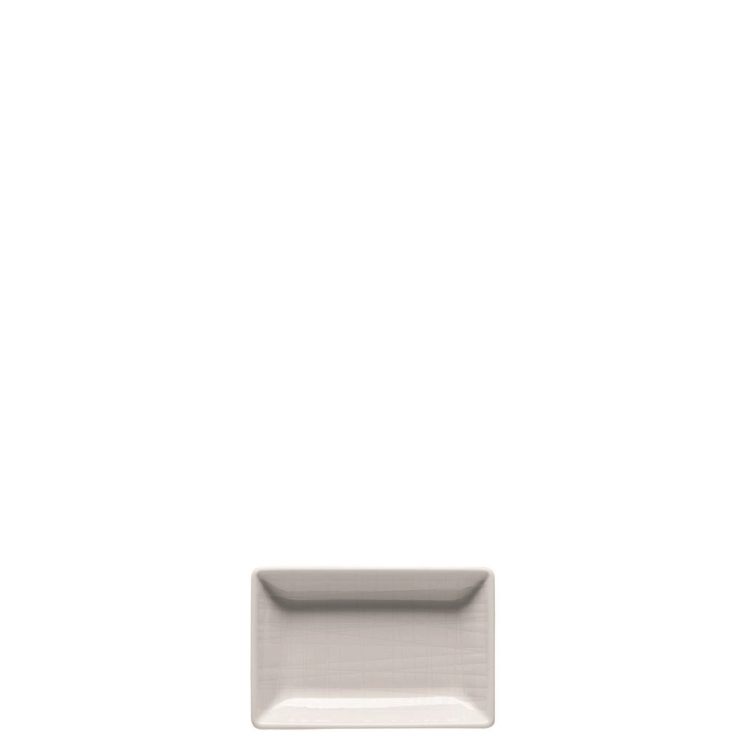 Mesh weiss Schale rechteckig 10x7cm