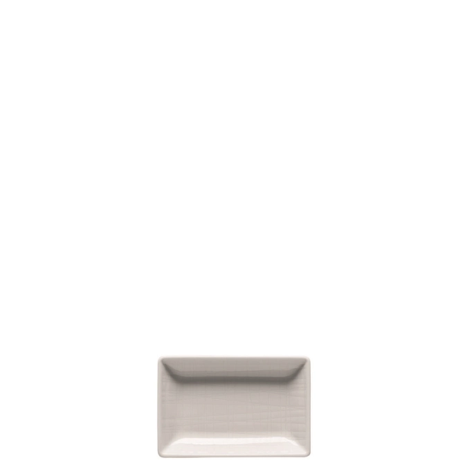 Mesh weiss Schale rechteckig 10x7cm