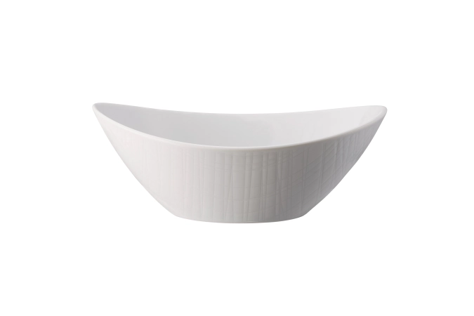 Mesh weiss Schüssel oval 20x15cm H7.5cm 0.68lt