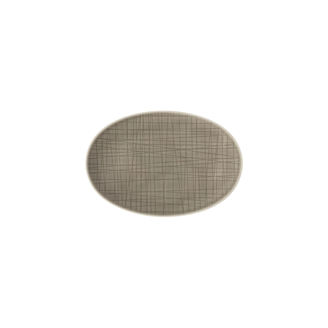 Mesh Colours Montain Platte flach oval 18x12 cm