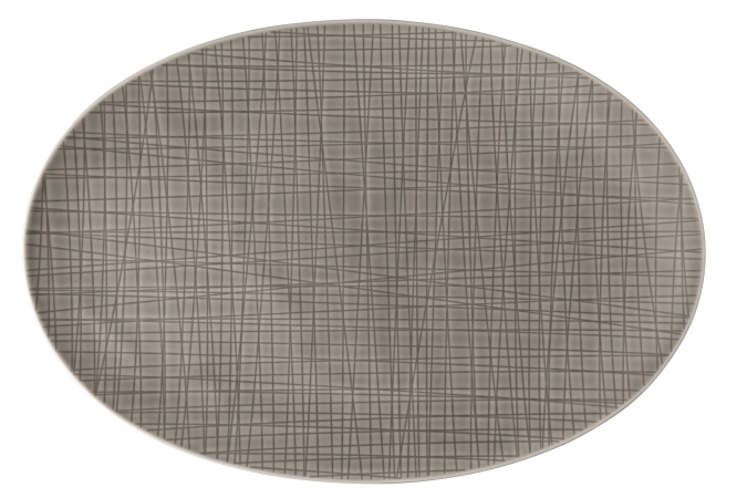 Mesh Colours Montain Platte flach oval 34x24 cm
