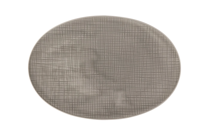 Mesh Colours Montain Platte flach oval 38x26 cm