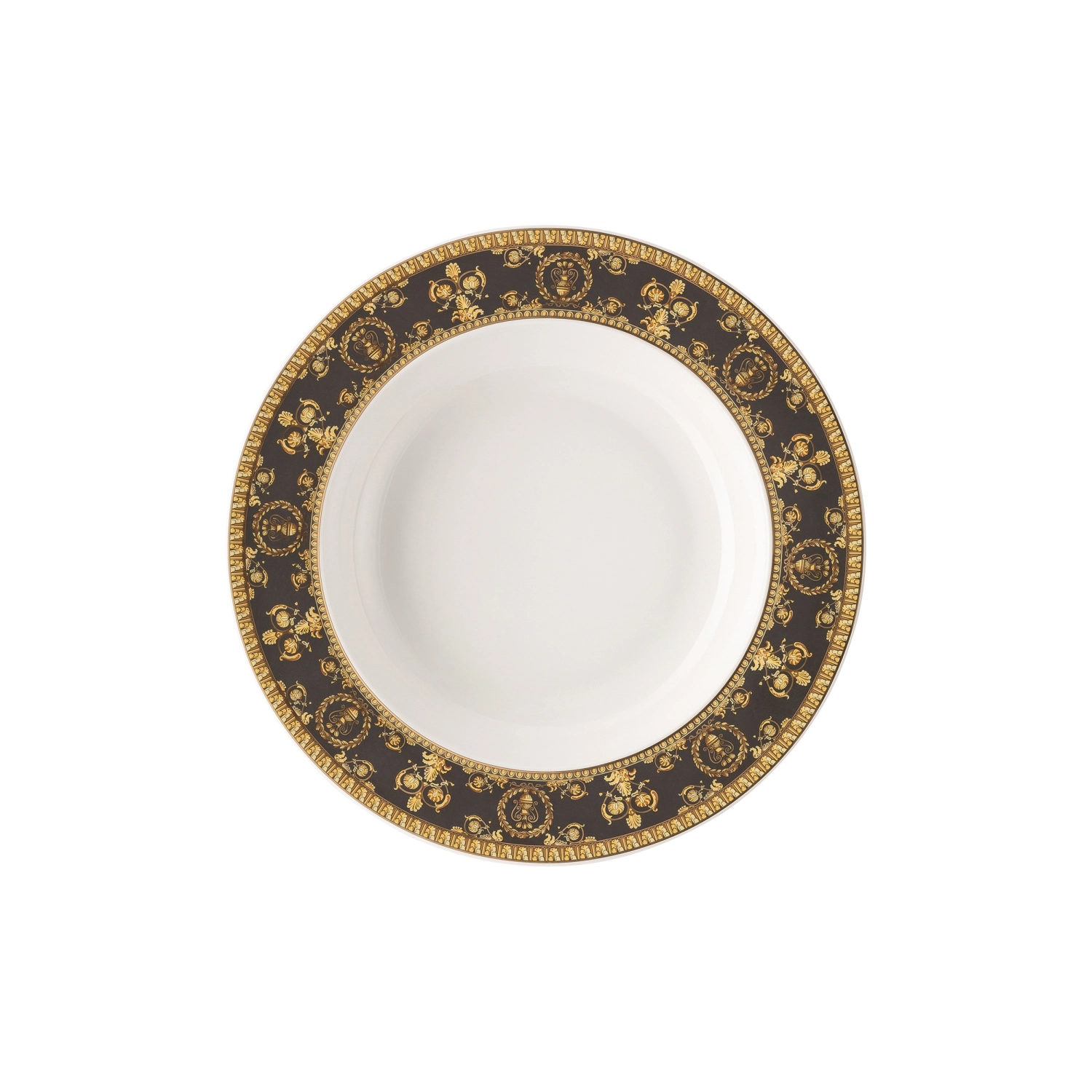 Versace Baroque Nero Assiette à soupe 22 cm