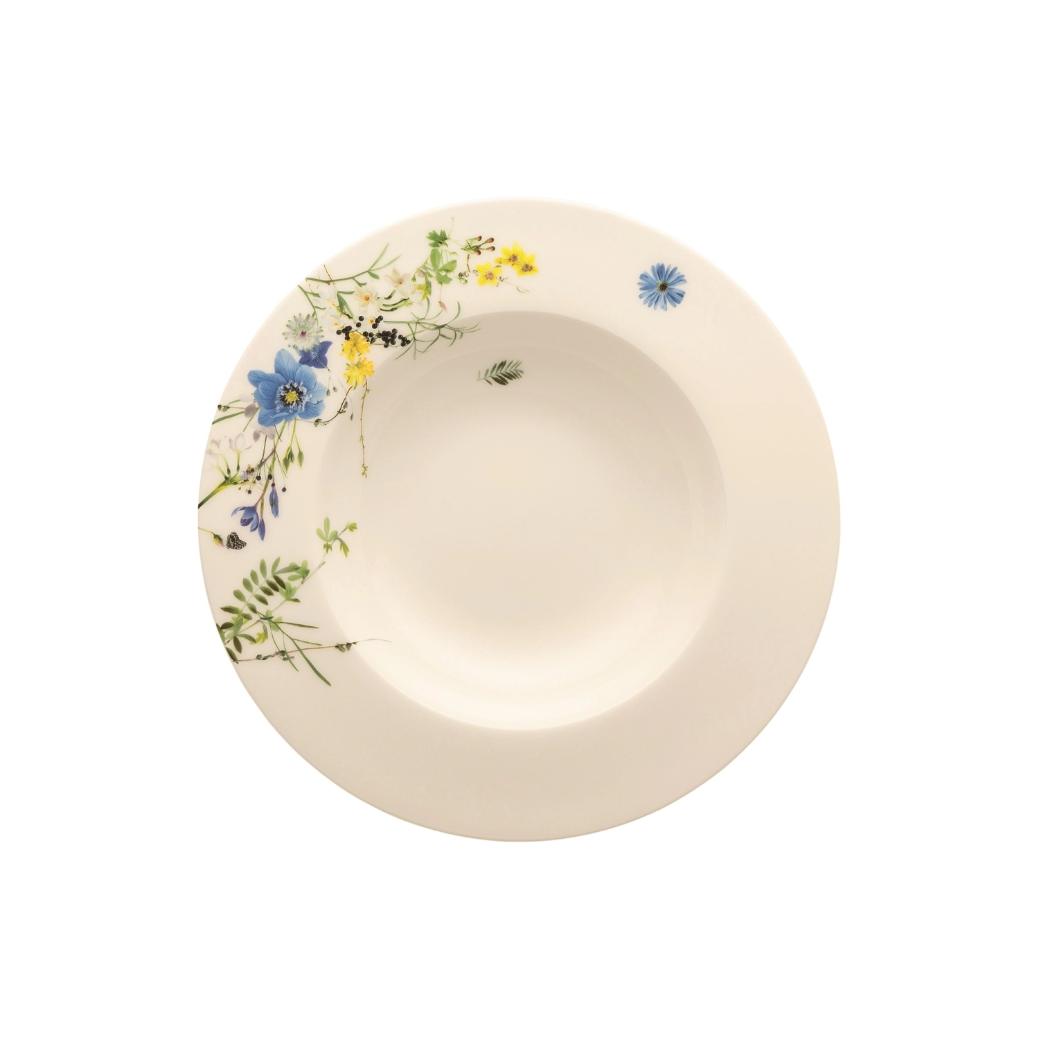 Brillance Fleurs des Alpes Assiette à soupe a. drapeau 23 cm