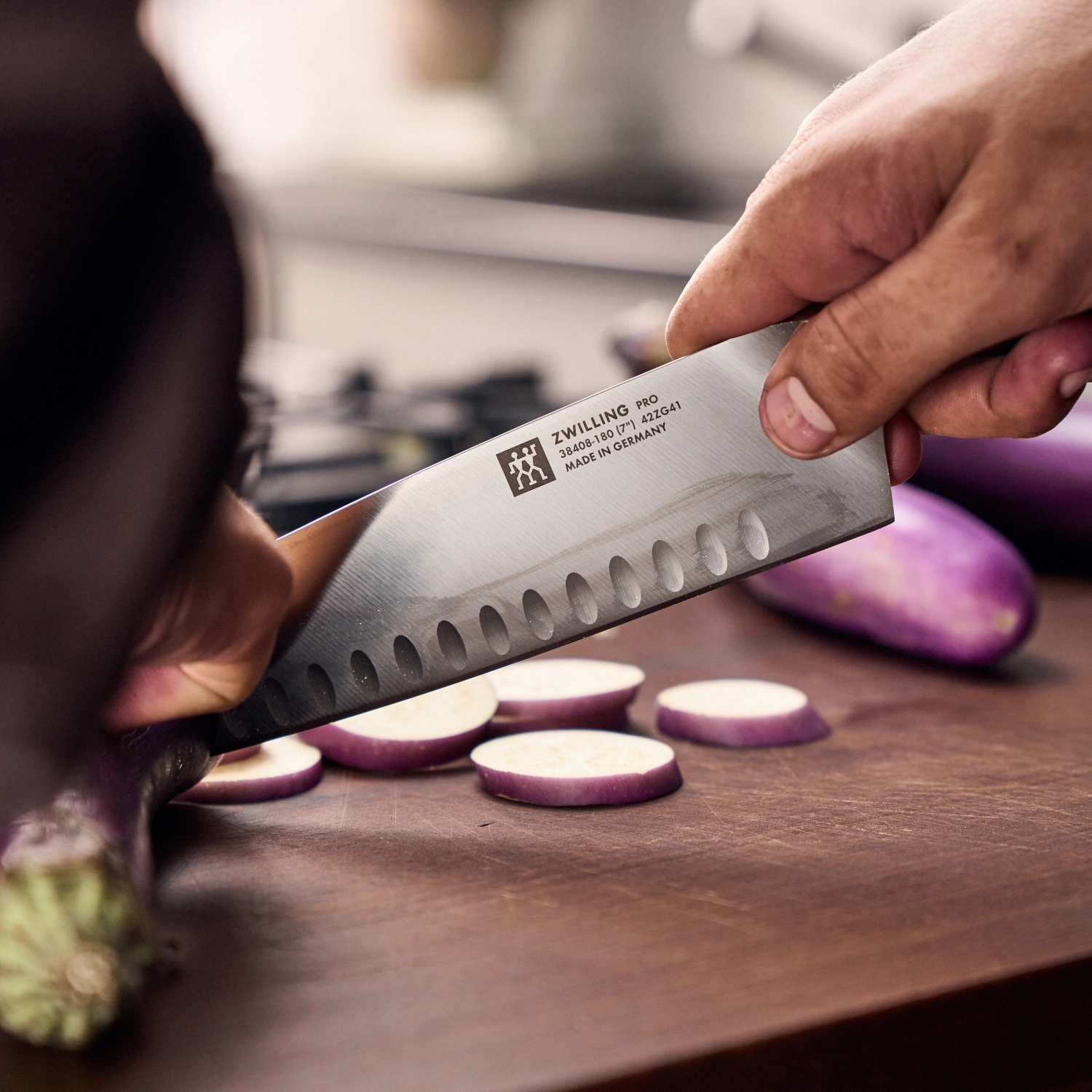 Pro couteau santoku 180 alvéolé