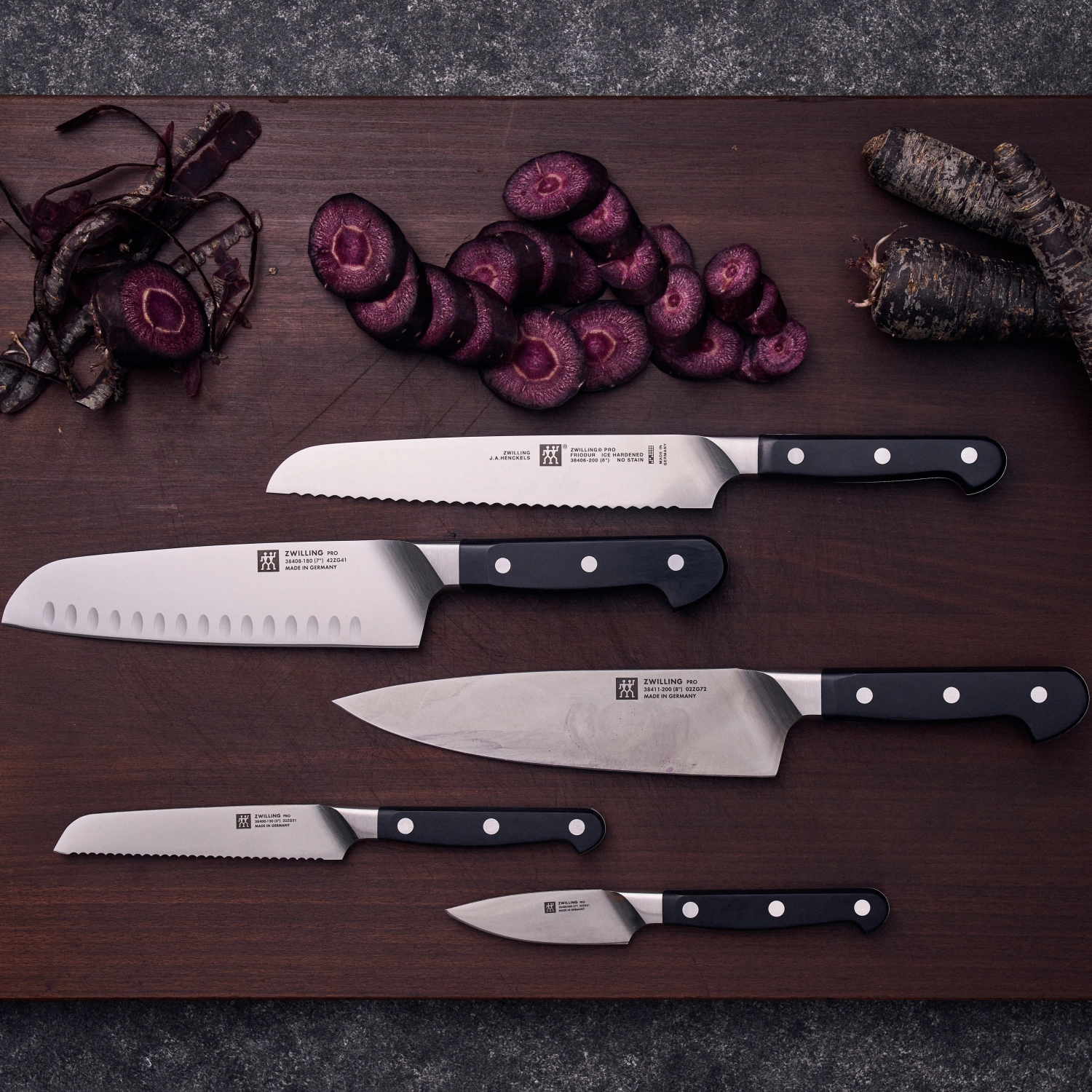 Pro couteau santoku 180 alvéolé