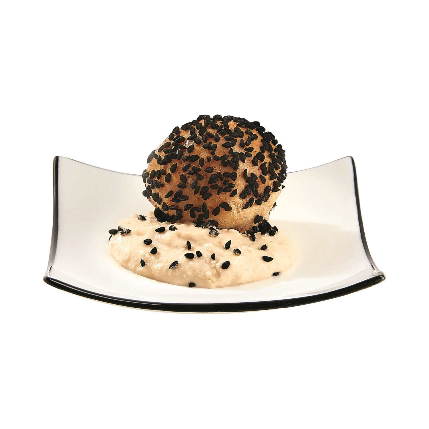 Appetizer Filet Black Schale quadratisch 9.5cm