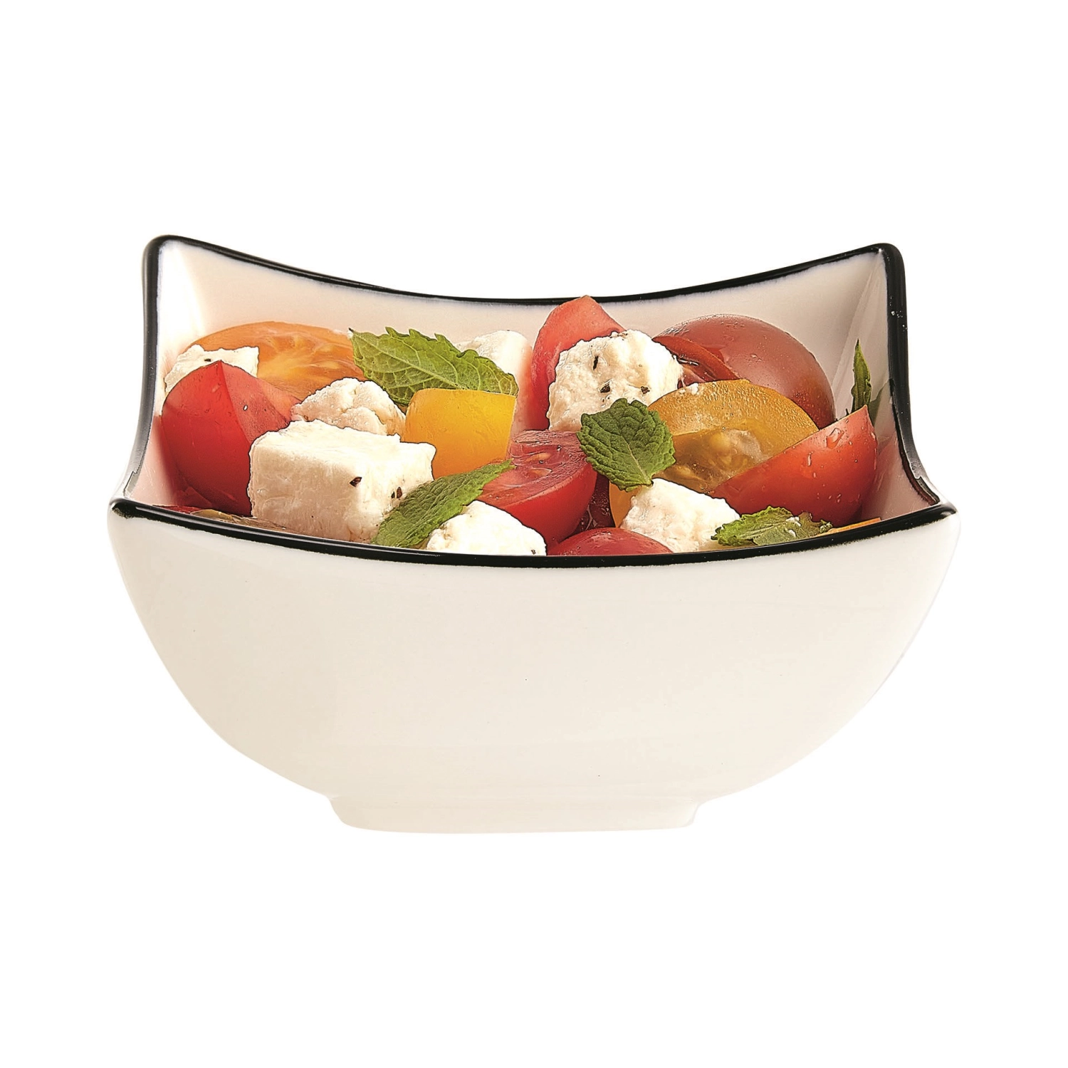 Appetizer Filet Black Schale quadratisch 9x9cm