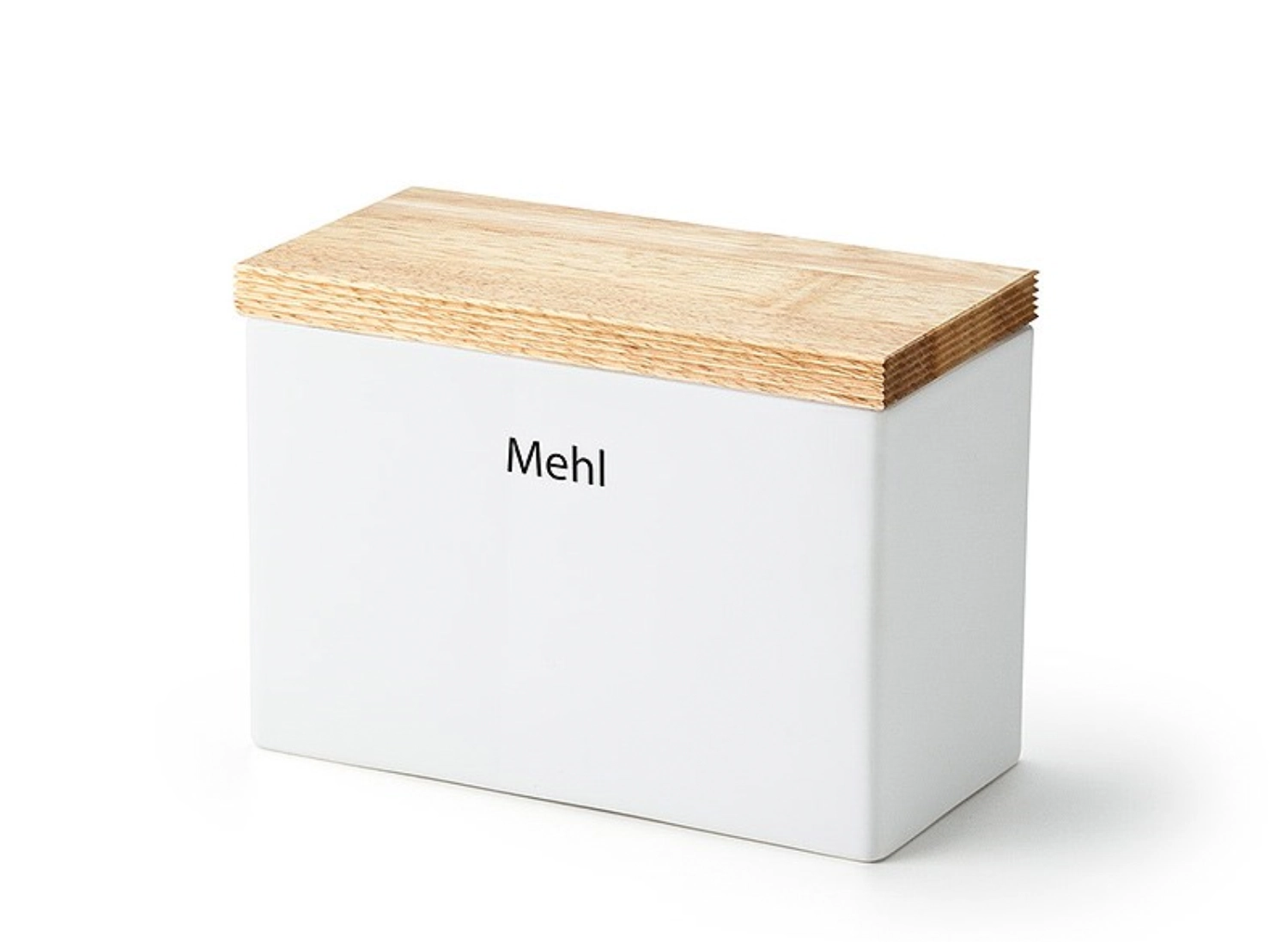 Boîte à provisions avec couvercle en bois, 20x10x14.5cm