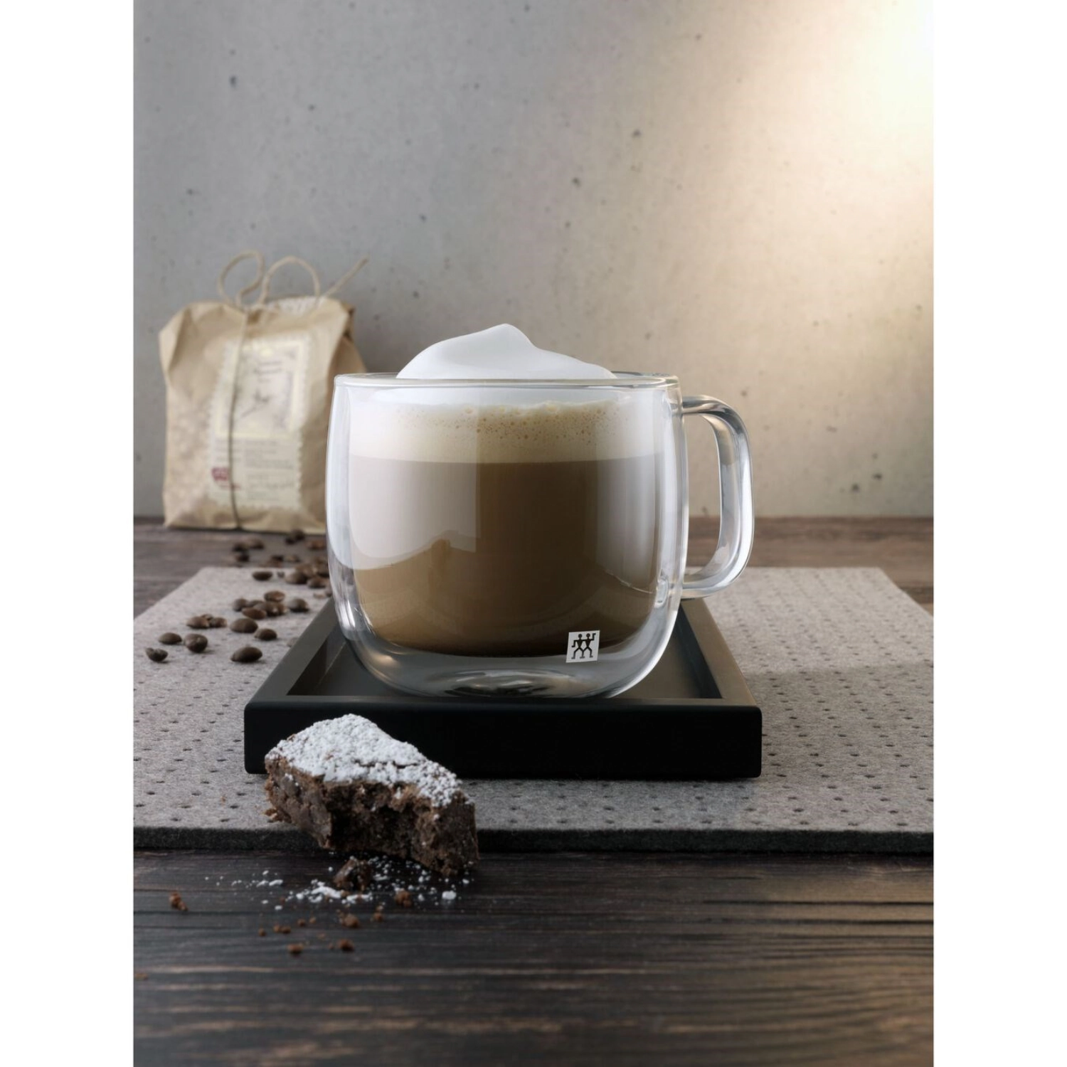 Sorrento plus cappuccino avec couvercle. anse, 2, 450 ml
