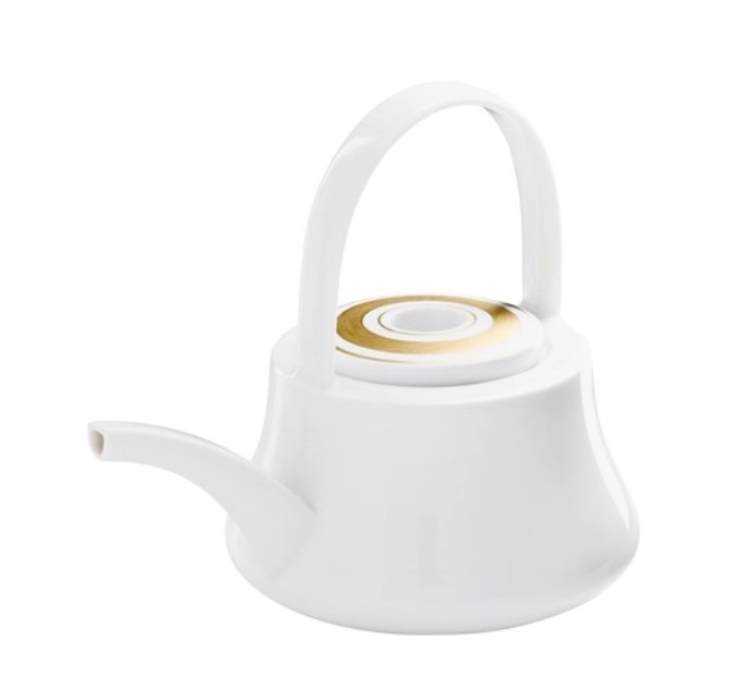 Glamour Gold Teekanne mit Henkel