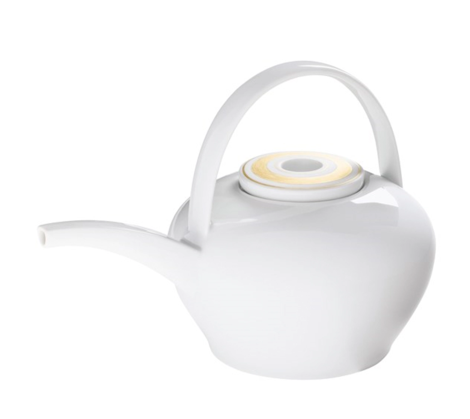 Glamour Gold Teekanne mit Henkel, gross