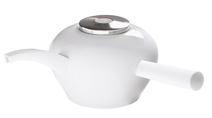 Polite Silver théière a. poignée, latérale