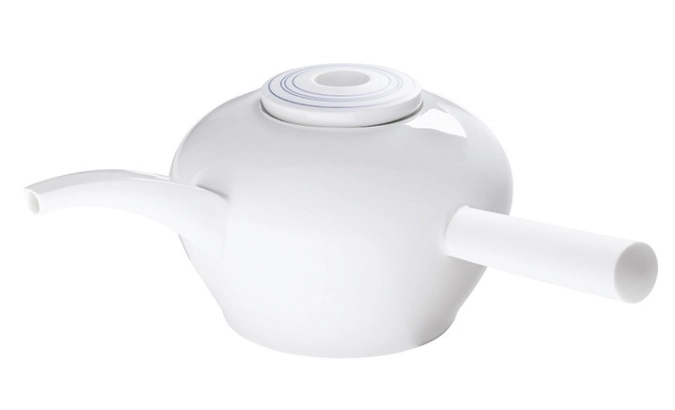 Soda Teekanne mit Griff, seitlich