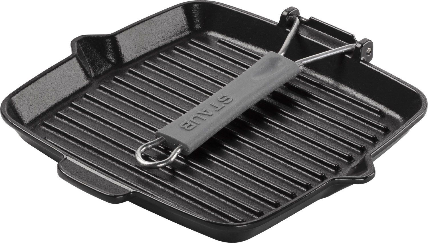 Poêle à griller noire carrée, 24x24cm