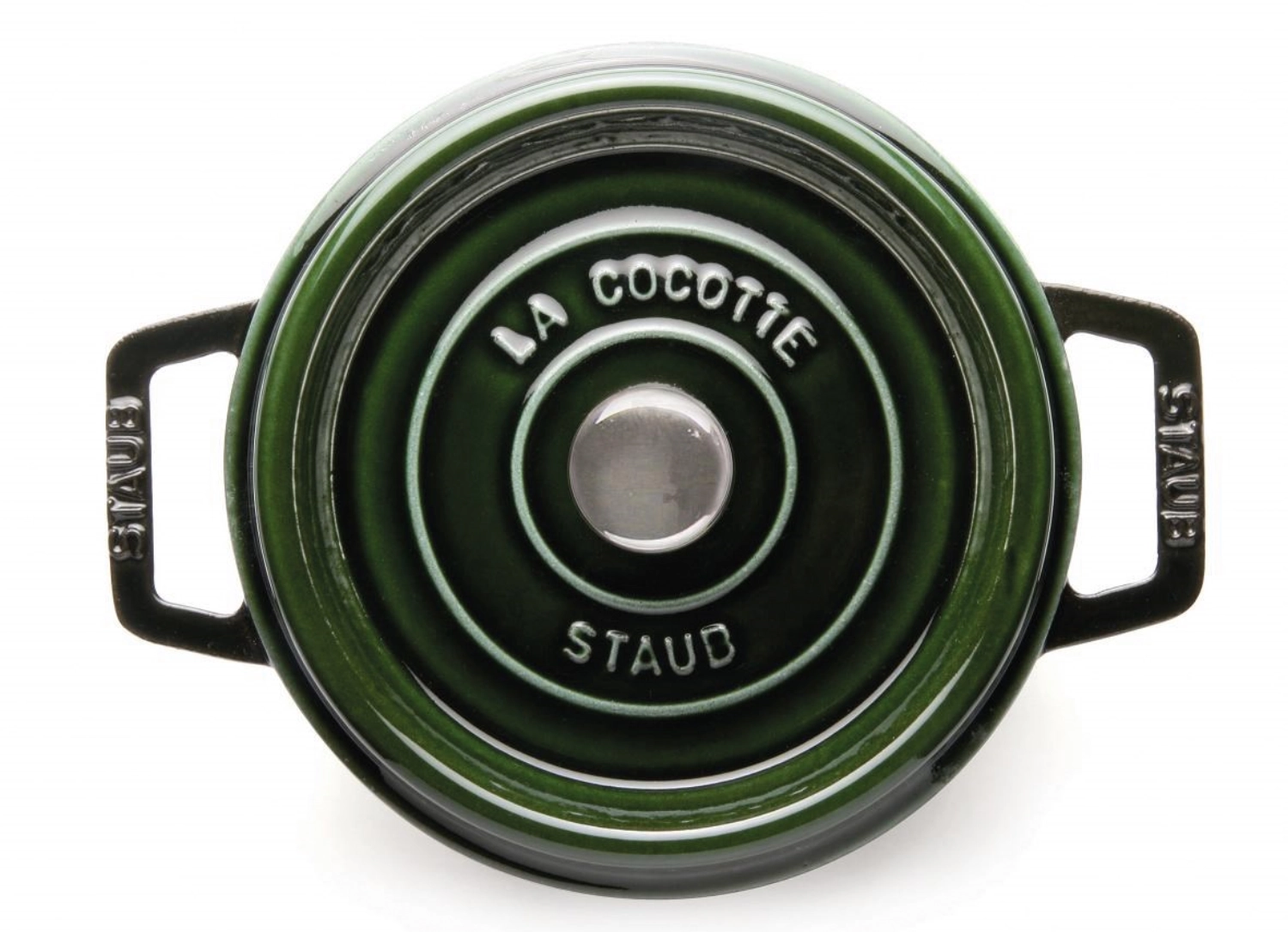 Cocotte 24 cm, ronde, vert basilic, fonte 3.8l
