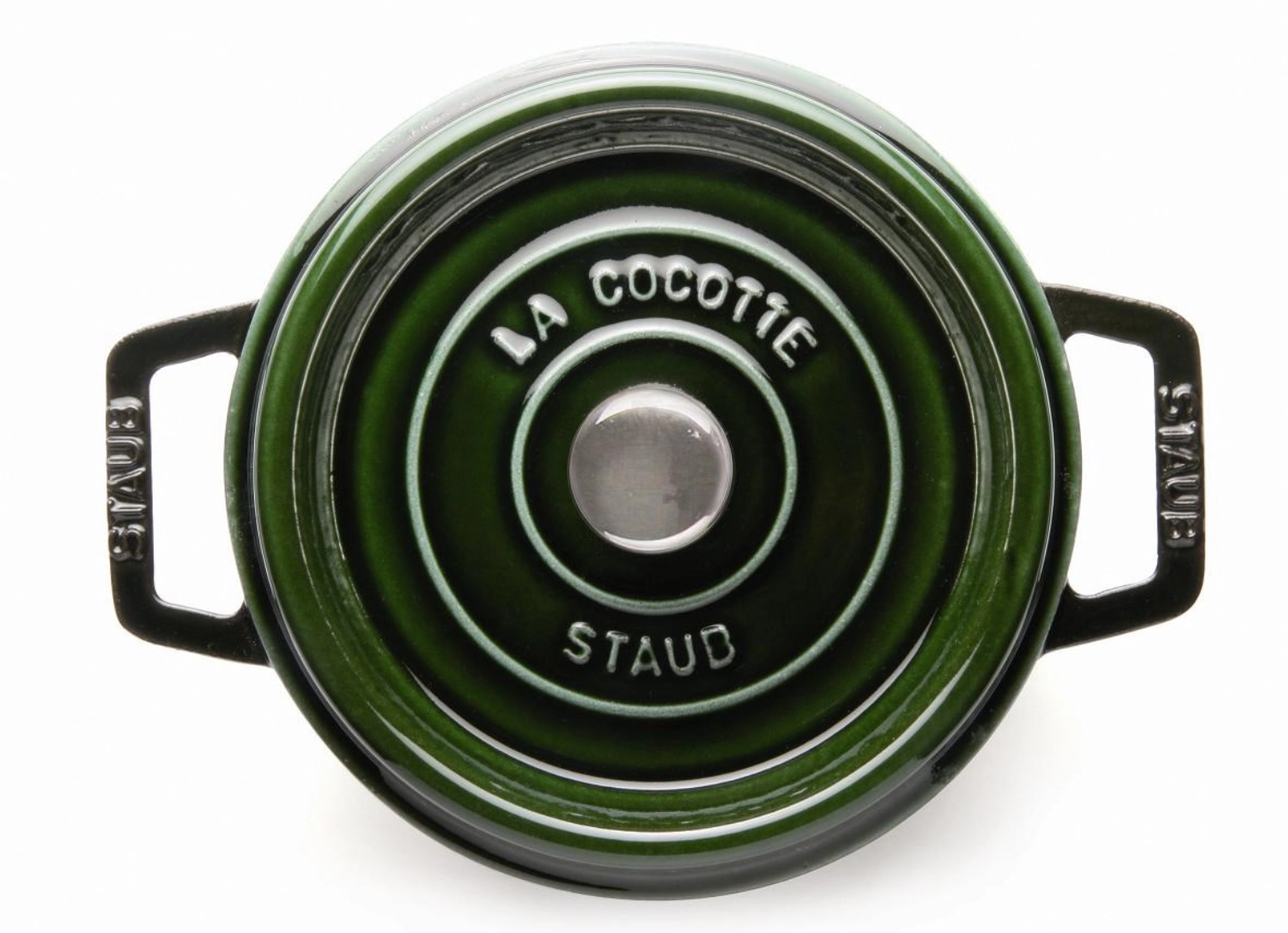 Cocotte 28 cm, ronde, vert basilic, fonte 6.7l