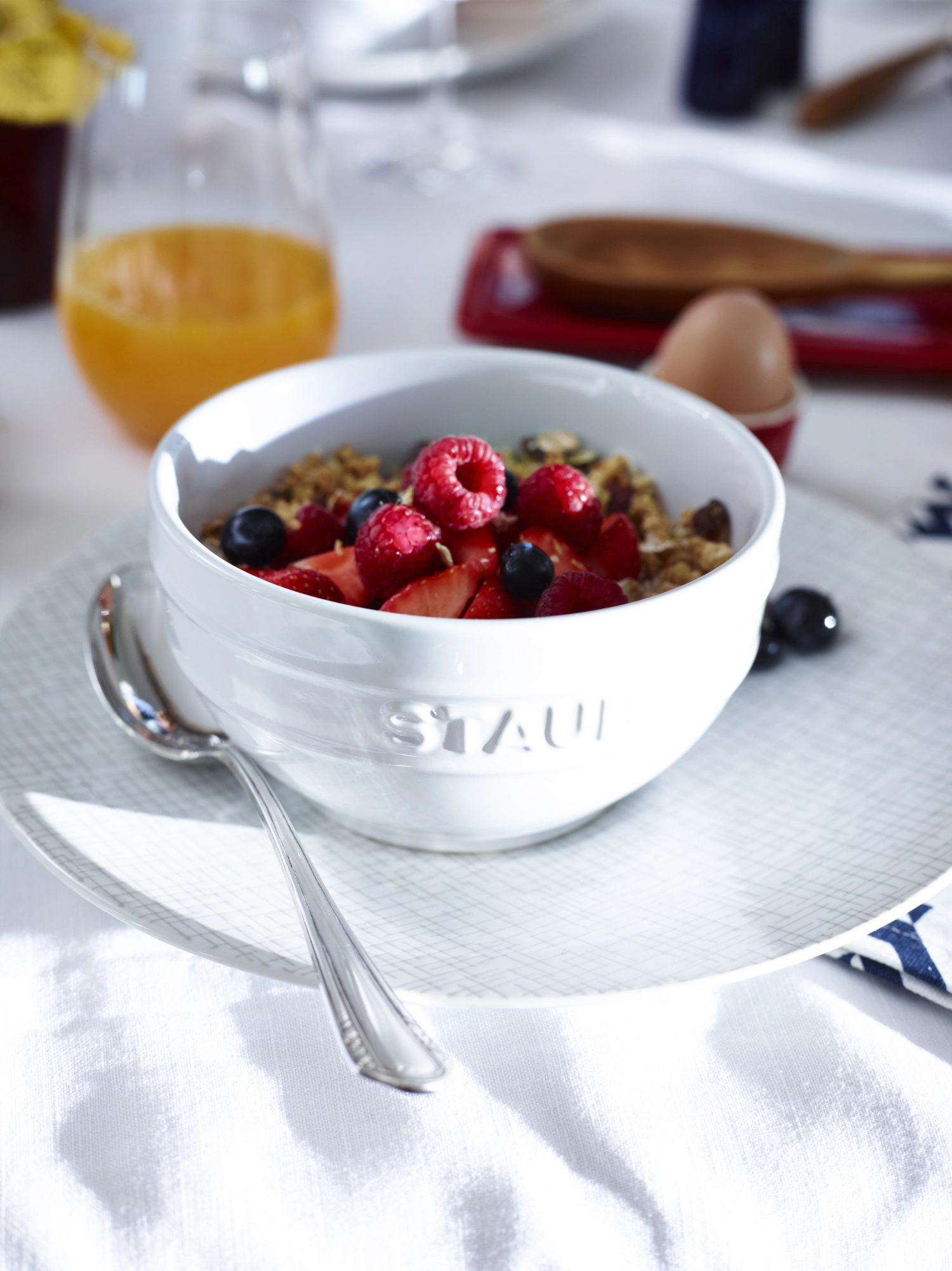 Bol en céramique, blanc, rond