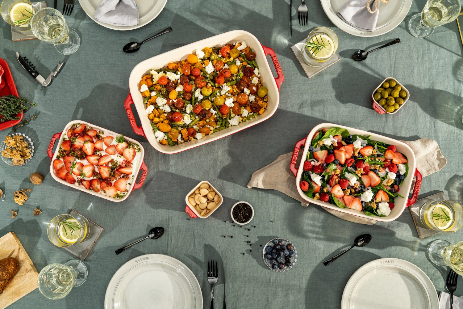 Plat à gratin 20x16 cm, rectangulaire, blanc, céramique