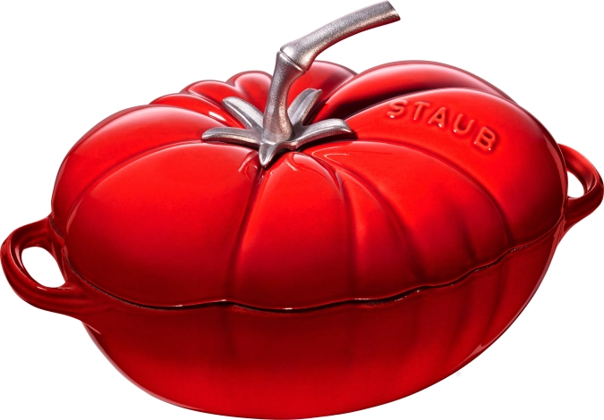 Cocotte 25cm, Tomate, Kirsch-Rot, Gusseisen 2.9l