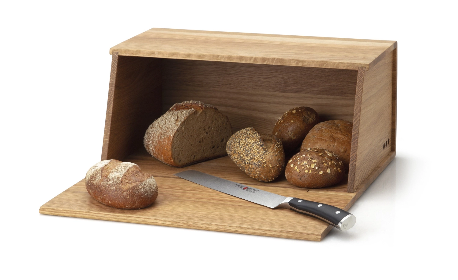 Chêne boîte à pain, 40x26x18.5cm