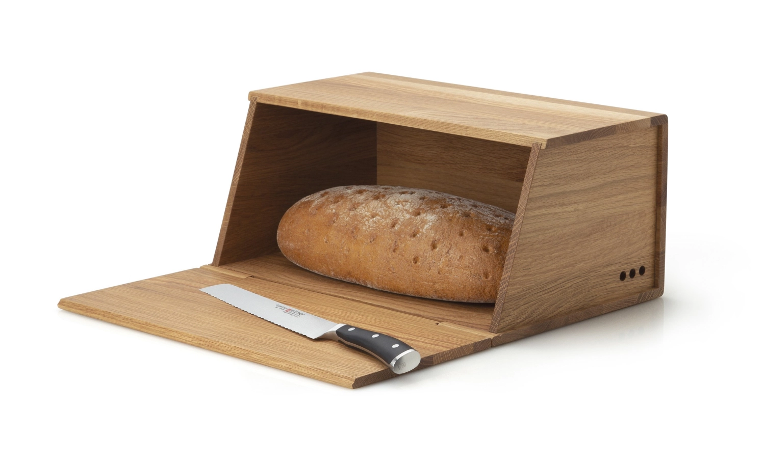 Chêne boîte à pain, 40x26x18.5cm