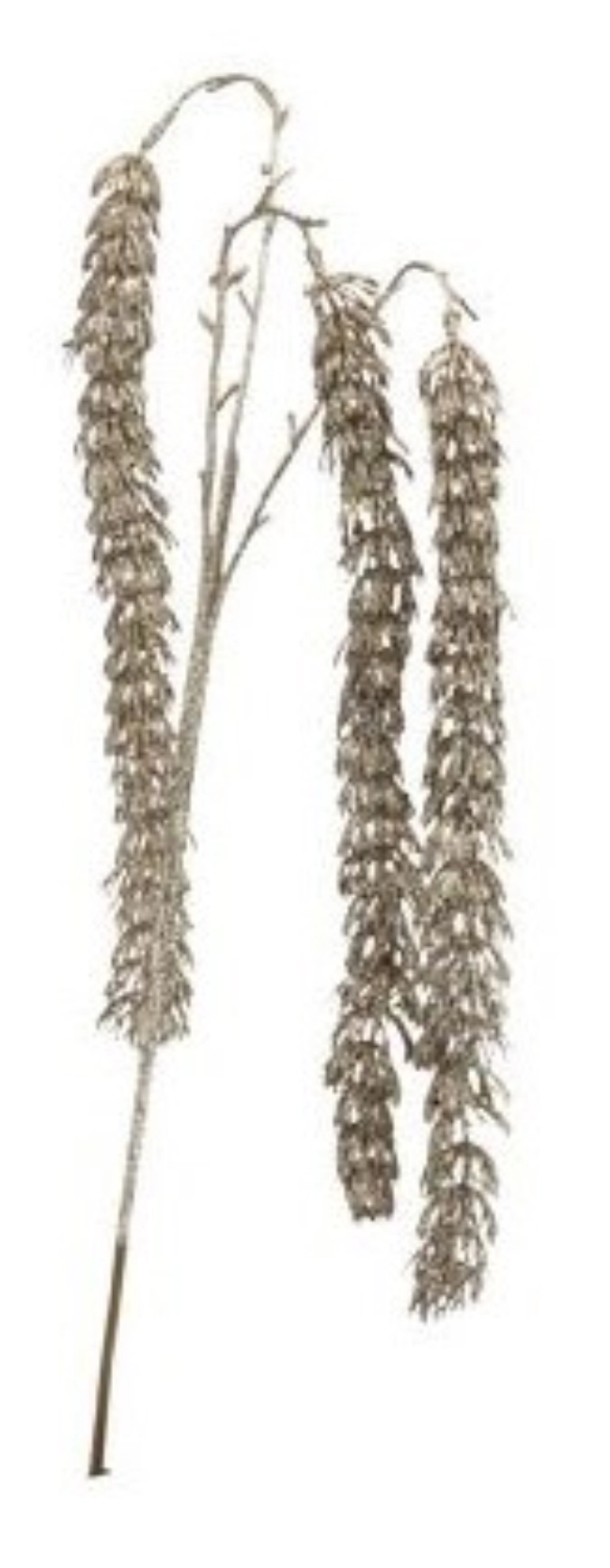 Branche scintillante Champagne 90cm plastique