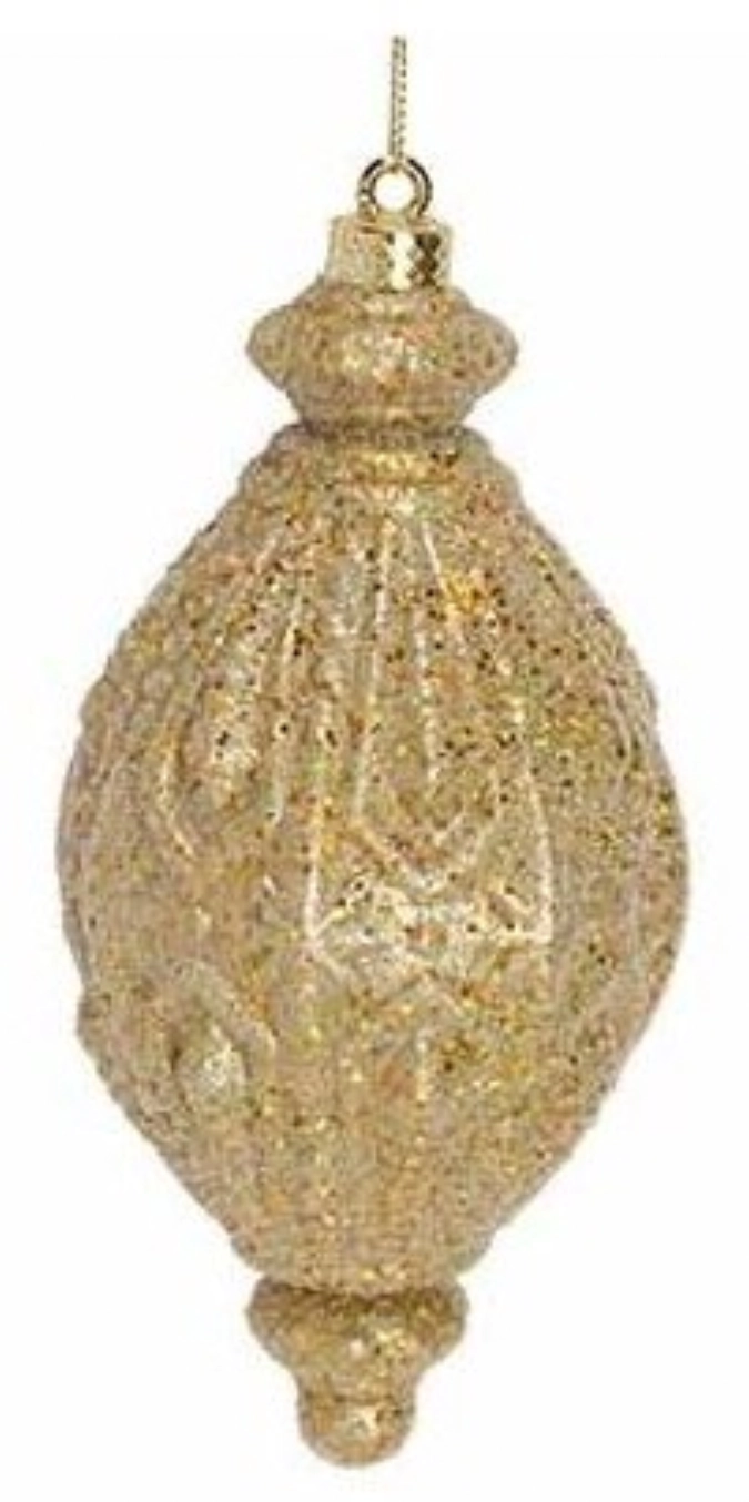 Pendentif Goutte Paillette Or 8x8x16cm plastique