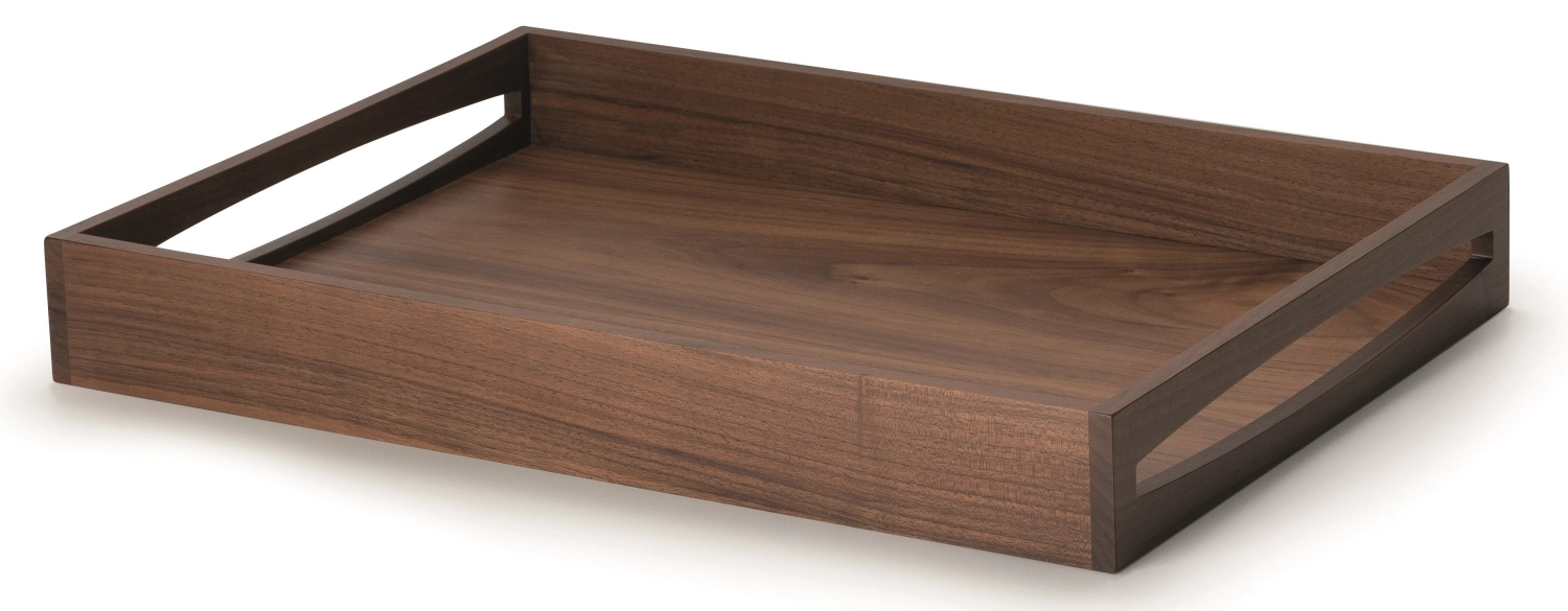 Plateau en noyer, 49x35x6.3 cm