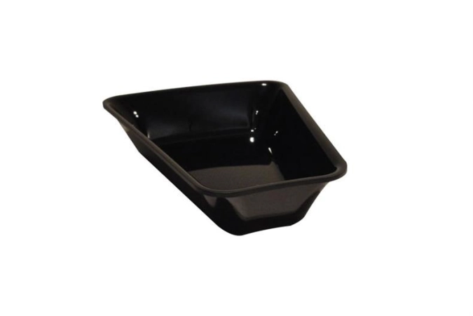 Salatschüssel gerundet 22.5Grad 26.5x12.2x8cm schwarz