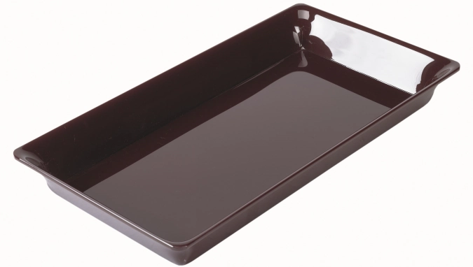 Rechteckige Schale 4/7 26.5x48.7x5cm schwarz