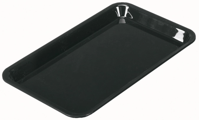 Rechteckige Schale GN1/4 26.5x16.2x1.7cm schwarz