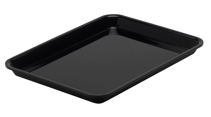 Rechteckige Schale 2/7 26.5x20x1.7cm schwarz