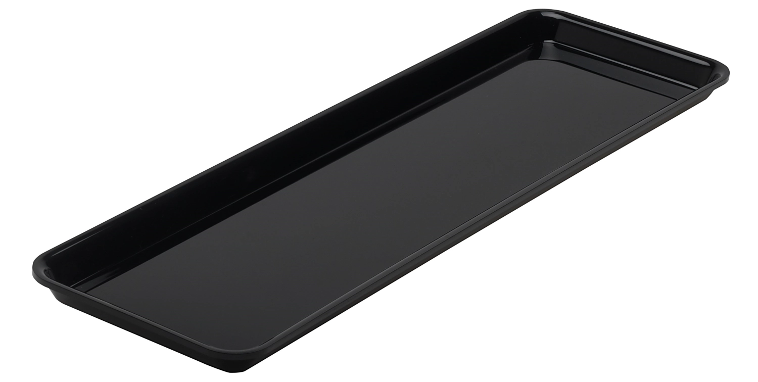 Bac rectangulaire GN2/4 53x16.2x1.7cm noir