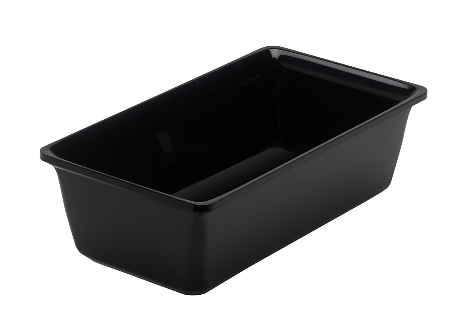 Salatschüssel rechteckig 1.5lt schwarz 27x14.5x8.5cm