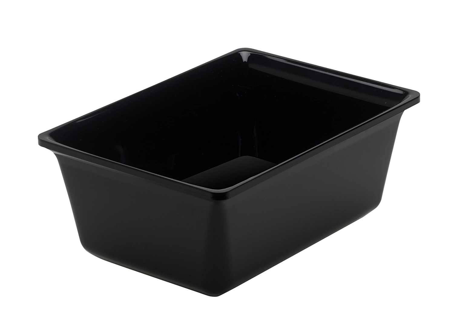 Salatschüssel rechteckig 2lt schwarz 24x17.5x10cm