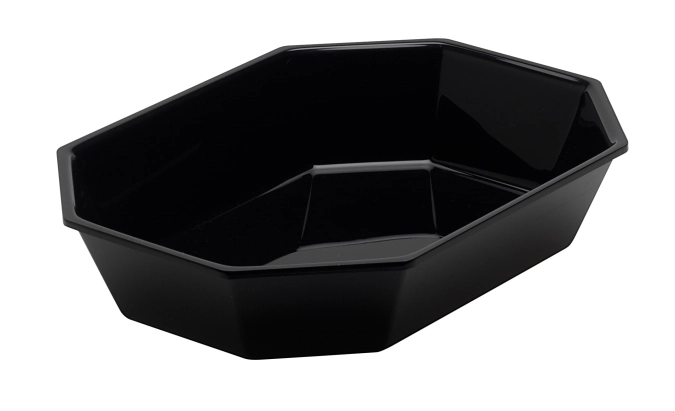 Achteckige Schüssel 2/7 26.5x20x5cm schwarz