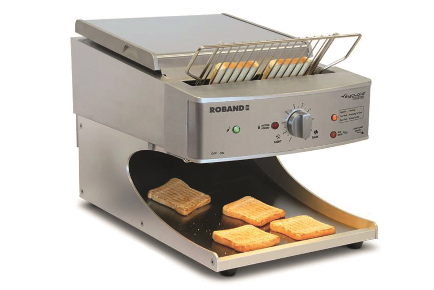 Grille-pain inox 2300W a. mode Bun Toasting