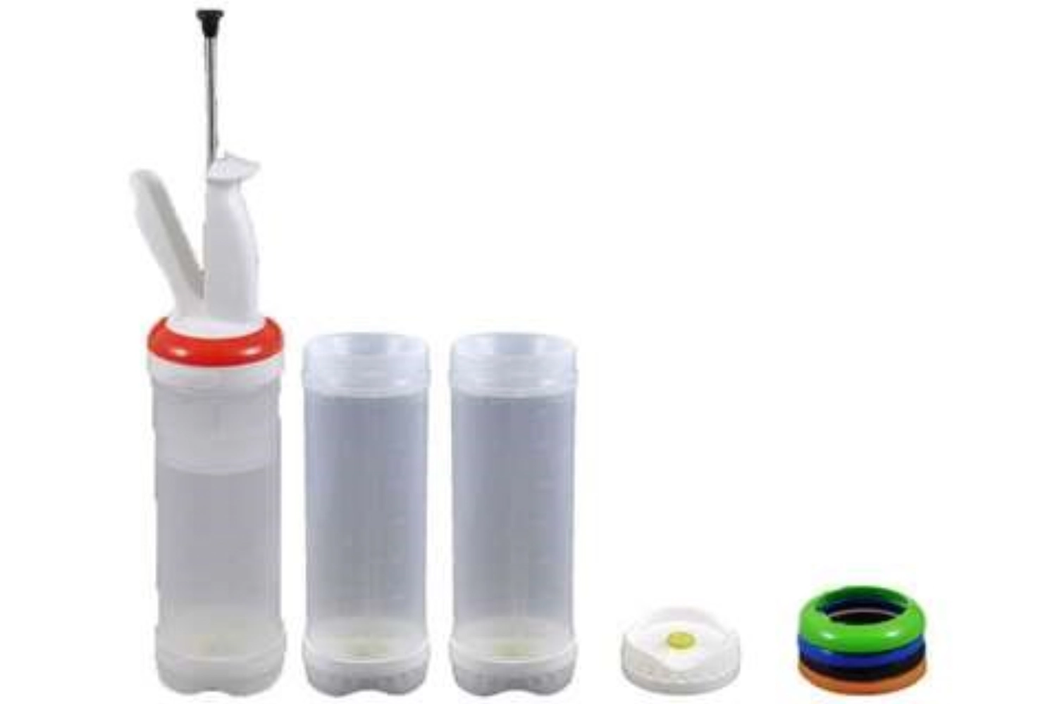 Distributeur de sauces set 3 bouteilles 0.709lt trou unique