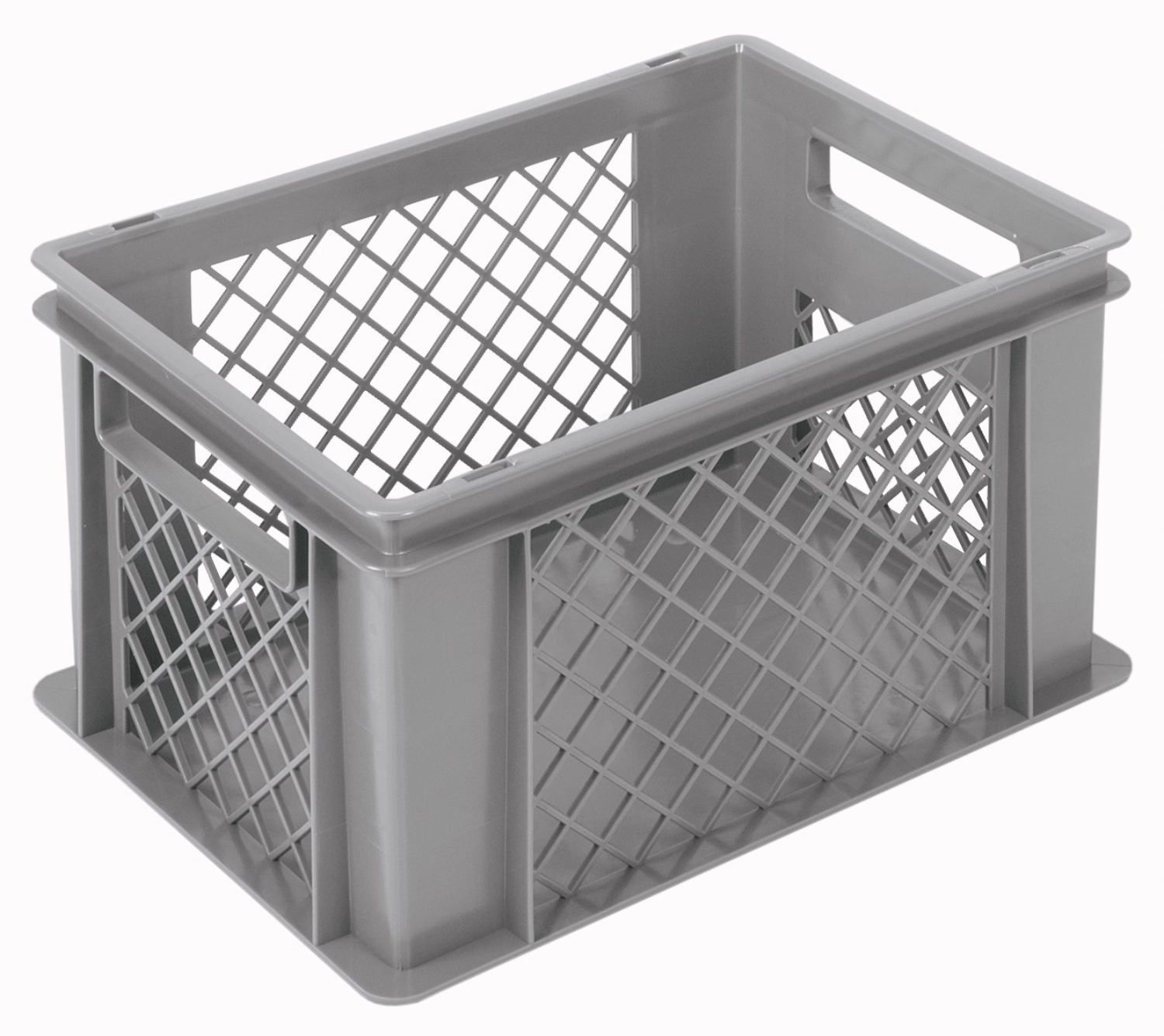 Bac gris 40x30x22cm standard fond fermé/parois perfo