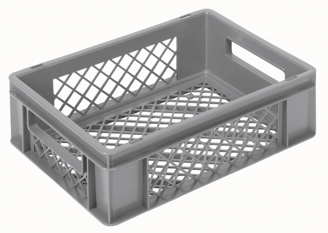 Bac gris 40x30x12cm Standard fond et parois perforés