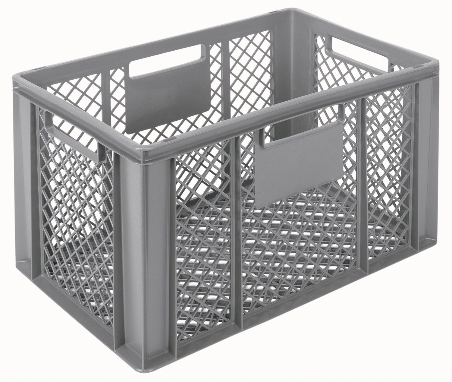 Behälter grau 60x40x35cm Standard Boden und Wände perforiert