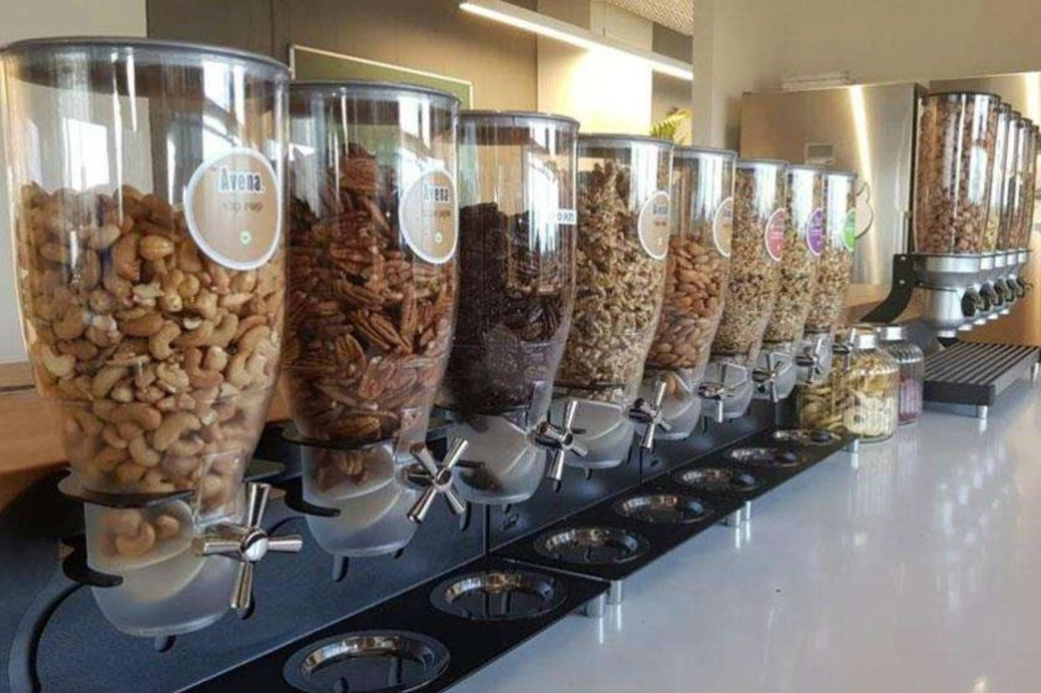 Distributeur de céréales 3x3.5lt sur pied 47x15x45cm