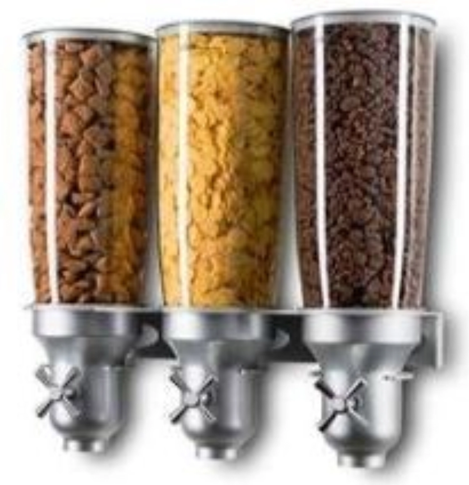 Distributeur de céréales 3x5lt mural 46.5x15.5x50cm