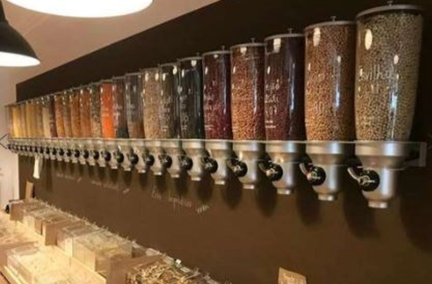 Distributeur de céréales Free Flow 3x5lt montage mural 46.5x