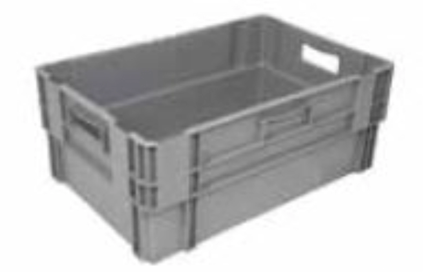 Bac gerbable EN gris 60x40x24cm fond/parois fermé