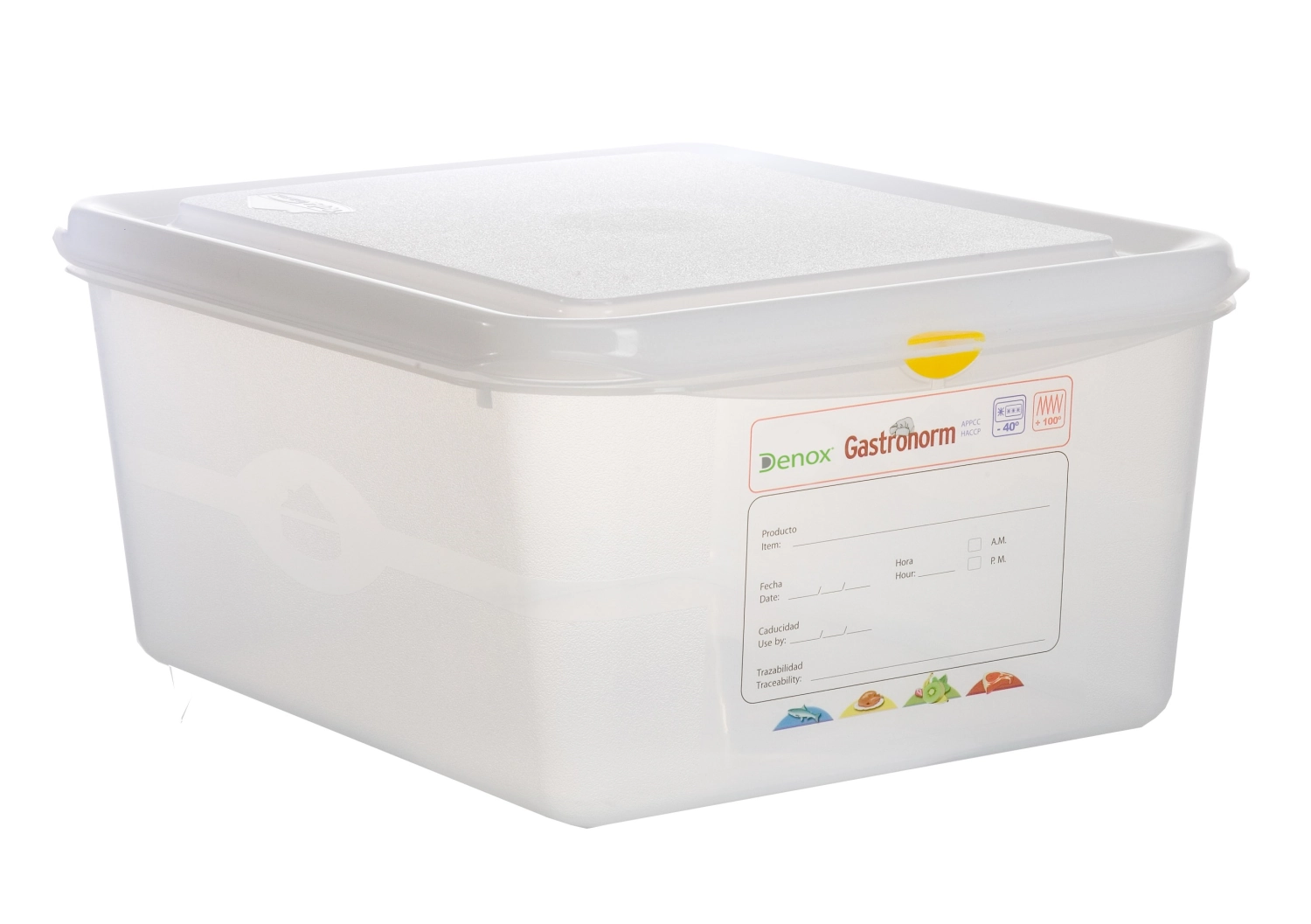 Boîte de conservation GN1/2 15cm 10lt a. couvercle et clips